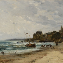 la plage de larmoor par Gaston Roullet